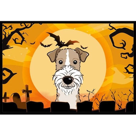 Carolines Treasures Carolines Treasures BB1805JMAT Halloween Wire Haired Fox Terrier Indoor & Outdoor Mat; 24 x 36 in. BB1805JMAT
